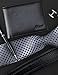 Kinzd Mens Extra Capacity Leather Trifold RFID Wallet Hybrid Bifold Flipout ID