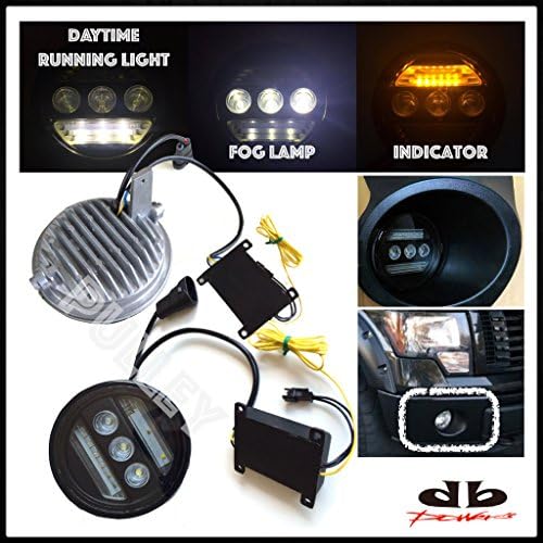 DBMOTOR 2013 Frod F150 LED Fog Lamp with Daytime Running Light &amp; Indicator