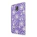 Samsung Galaxy Note 4 Case-Cellularvilla Pu Leather Wallet Card Flip Open Pocket Case Cover Pouch For Samsung Galaxy Note 4 SM-N910S / Note 4 SM-N910C (Purple Glitter)