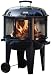 Coleman Round Fireplace with Wheels and Cover