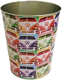 VW Andy Warhol Style Camper Van Metal Waste Bin