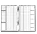 Weekly Planner (+) Schedule / Scheduler (+) Monthly Calendar Event Organizer (2 Pages per week / 8.5 x 11 inches / 2012 - 2013 / Undated / 1 - Year Supply / 8.5 x 11'' / CLICK-IMAGES Twice To Zoom For Features)