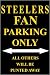 Steelers Fan Parking Only Sign
