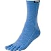 Injinji 22404 Outdoor Series Crew Toe Socks, Large, Blue