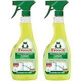 Frosch Natural Lemon Shower & Bathroom Cleaner Spray Bottle, 500ml (Pack of 2)