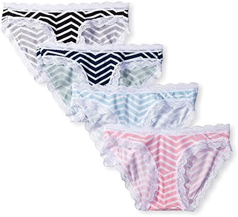 cheekfrills Women's Chevron Four Knicker Box, Multi, M