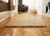 Anji Mountain Bamboo Chairmat and Rug Co AMB0305-0268 2 feet 6 inches x 8 feet Kilimanjaro Deluxe Hand Braided Jute Area Rug - Borderless
