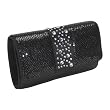 Whiting & Davis Flat Mesh Crystal Clutch