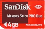 SanDisk SDMSG-004G-B46 Pour Sony PSP...