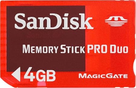 SanDisk - Memory Stick Pro Duo Speicherkarte (4GB) (Rot)