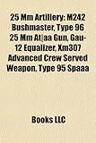 25 MM Artillery: M242 Bushmaster, Type 96 25 MM At]aa Gun, Gau-12 Equalizer, Xm307 Advanced Crew Served Weapon, Type 95 Spaaa-