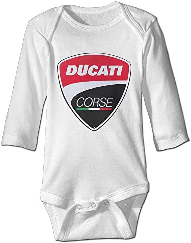 SIENAHE Ducati Logo Baby Climbing Clothes Bodysuit