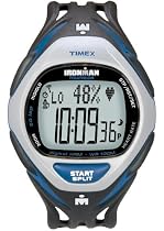 Timex Ironman Men's Race Trainer Heart Rate Monitor Watch, Black/Blue, Full Size
