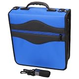 240 DISC CD WALLET EMM - ZIPPER BLUE