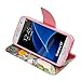 For Galaxy S7 , ivencase Tree and Leaf [Magnetic] Wallet PU Leather [Closure] Folio Stand Protective Case Cover for Samsung Galaxy S7 5.1