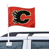 NHL Calgary Flames 12" x 15" Red Car Flag
