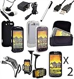 T-mobile Mytouch 4G 11pc Accessory Case Car Charger Holder Headphone Bundle ....