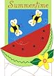 Watermelon, Arts 'n Crafts Garden Size Applique Flag