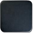 Genuine Black Leather 4" Square Coaster