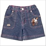 Girls Denim Shorts-Denim-7/8