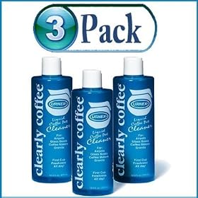 Urnex 13CLRCF1212 Clearly Coffee 14OZ. Liquid Coffee Pot Cleaner 3 Pack by Urnex
