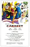 Cabaret Poster Broadway Theater Play 11x17 Jill Haworth Bert Convy Lotte Lenya Jack Gilford