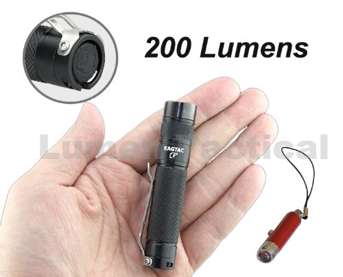 EagleTac D25A Clicky 200 Lumens Cree XM-L2 U2 Compact Penlight w/ Bonus Keychain Light - Cool White On Sale