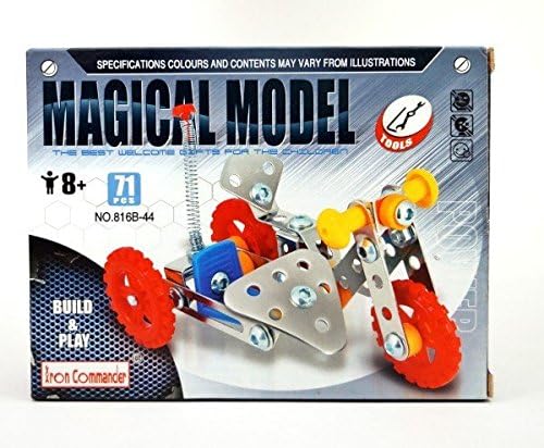 3D Magical Model DIY Intellectual Development Stainless Alloy Metal Puzzle Tricycle Model Style 71 pcs