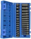 Grey Pneumatic (9728M) 1/4' Drive 28-Piece Deep Length Metric Master Socket Set [並行輸入品]