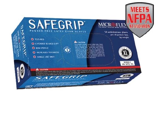 Microflex - SafeGrip Powder-Free Latex Exam - Box - Medium
