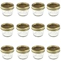 Kerr 0500 wide mouth mason jar half pint, 8oz