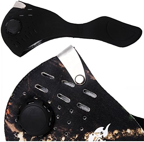 Anti-pollution Cycle Bike Bicycle Sports Mask Protection with Air Pollution Filter (Black)