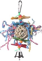 Super Bird Creations 6-1/2 by 3-Inch Crinkle Crinkle Little Star Bird Toy, Small
