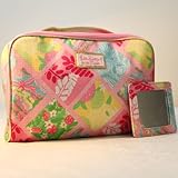 1 New Lilly Pulitzer Cosmetic Bag in Lilly Patch + Matching Mirror Estee Lauder