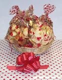 Gourmet Food : Scott's Cakes Large Time for Romance Cookie Basket with no Handle Heart Wrapping