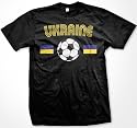 Ukraine Flags International Soccer Mens T-shirt, Ukrainian National Pride Men's Shirt