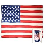United States Flag Super Soft Fleece Blanket (Measures Approx. 50 x 60)