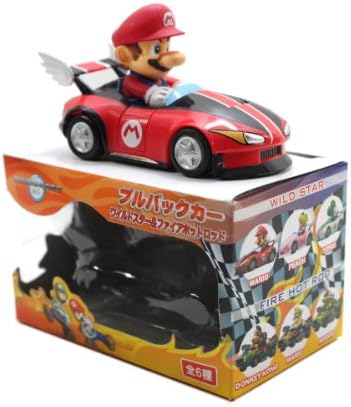 Nihon Auto Toy Nintendo Mario Kart Wii Pull Back Car - Mario in Wild Star