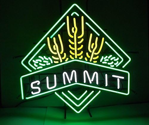 Large Summit Brewing Co. Handcrafted Real Glass Neon Light Sign Home Beer Bar Pub Sign 19x15 inches.The Best Offer!Super Bright!