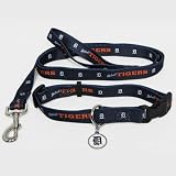Detroit Tigers Pet Set Dog Leash Collar ID Tag LARGE