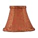 Livex S320 Chandelier Shade Coral with Gold Leaf Design Silk Bell Clip Shade