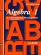Algebra 1: An Incremental Development - Homeschool Packet, 3rd Edition