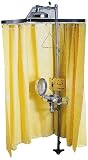 Bradley S19-330 Vinyl Laminate Safety Shower Privacy Curtain, 70" Length x 145" Width, Yellow