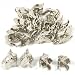24 Bead Caps Necklace Charm Chain Bails Beading Part