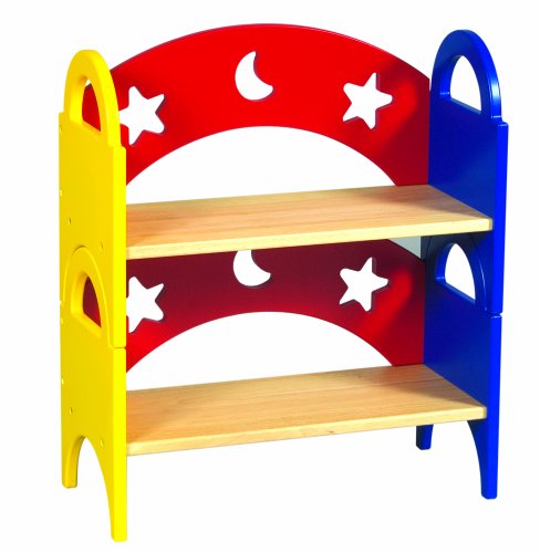 Guidecraft Moon andamp; Stars Stacking Shelf- Set of 2