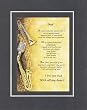 Touching and Heartfelt Poem for Fathers - Dad, Poem on 11 x 14 inches Double Beveled Matting