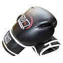 16oz BLACK DUO A/L Muay Thai Kickboxing Boxing Gloves