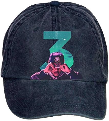 Feimengshirt Adjustable Coloring Book Chance The Rapper Washed 100% Cotton Baseball Cap Navy