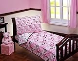 Pink Simply Baby By Nojo 4-pieces Toddler Bedding Set