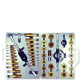 Jumbo 45 pc Titanium Coated Tap & Die Set SAE w/ Case